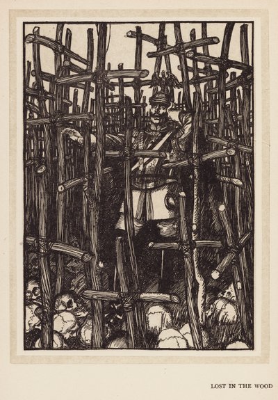 La guirlande du Kaiser : Perdu dans le bois - Edmund Joseph (after) Sullivan