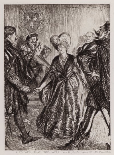 Tout est bien qui finit bien, Acte II, Scène 3 - Edmund Joseph Sullivan