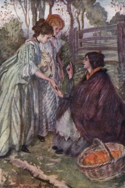 Illustration pour Le Vicaire de Wakefield par Oliver Goldsmith - Edmund Joseph Sullivan