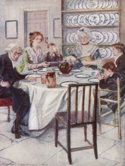 Illustration pour Le Vicaire de Wakefield par Oliver Goldsmith - Edmund Joseph Sullivan