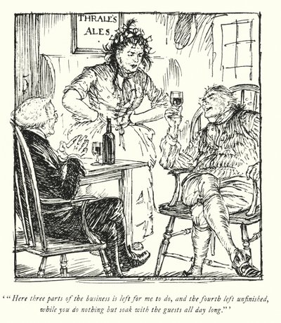 Illustration pour Le Vicaire de Wakefield par Oliver Goldsmith - Edmund Joseph Sullivan