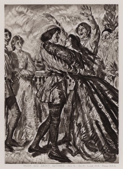 Beaucoup de Bruit pour Rien, Acte V, Scène 4 - Edmund Joseph Sullivan