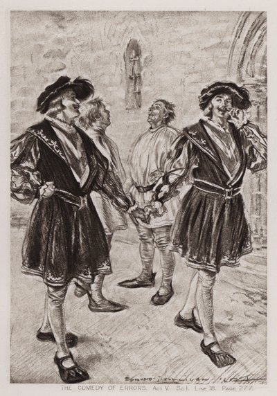 La Comédie des erreurs, Acte V, Scène I - Edmund Joseph Sullivan