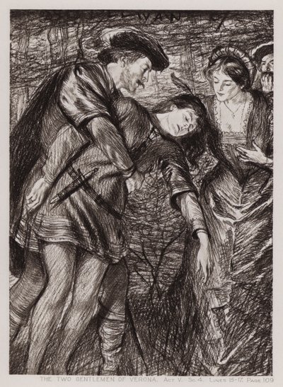 Les Deux Gentilshommes de Vérone, Acte V, Scène 4 - Edmund Joseph Sullivan
