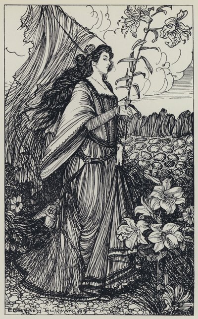 Illustration de Tennyson pour A Dream of Fair Women and Other Poems - Edmund Joseph after Sullivan