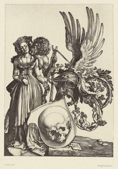 [Armoiries avec un crâne par Albrecht Dürer] - Édouard Baldus