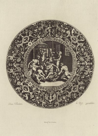[Dessin de Johann Theodor de Bry] - Édouard Baldus