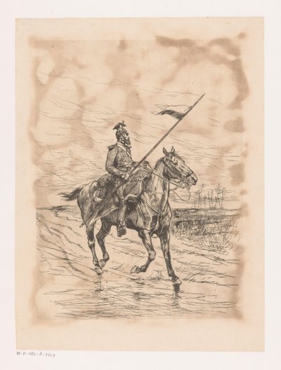 Uhlan par temps orageux - Edouard Detaille