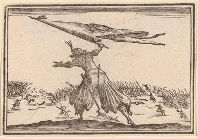 Porte-drapeau - Edouard Eckman after Jacques Callot