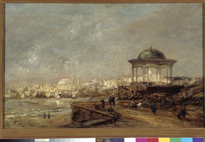 Kiosque à Stamboul à Istanbul (Constantinople) en Turquie - Edouard Jacques Dufeu