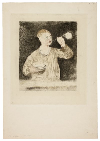 Garçon soufflant des bulles de savon - Édouard Manet