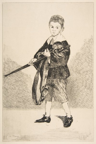 Garçon avec une épée, tourné à gauche - Édouard Manet
