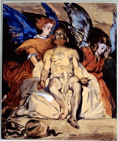 Christ avec des anges - Édouard Manet