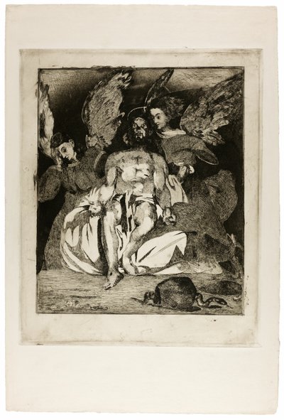 Christ mort avec des anges - Édouard Manet