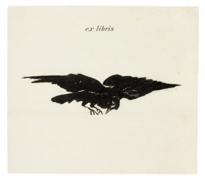 Ex libris, du Corbeau (Le Corbeau) - Édouard Manet