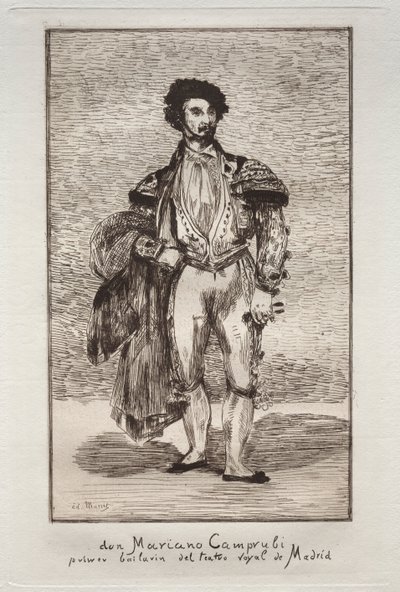Le Bailarin Don Mariano Camprubi - Édouard Manet