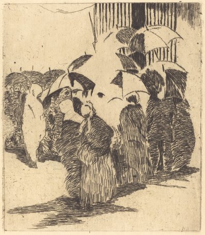 Queue devant la boucherie, 1870 - Édouard Manet