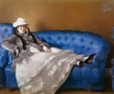 Madame Manet sur le canapé bleu - Édouard Manet