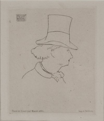 Portrait de Baudelaire - Édouard Manet