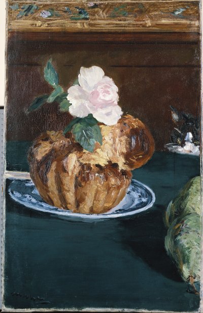 Nature morte avec brioche, vers 1880 - Édouard Manet