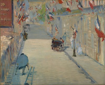La rue Mosnier avec les drapeaux - Édouard Manet