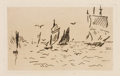 La mer, planche 7 du Fleuve - Édouard Manet