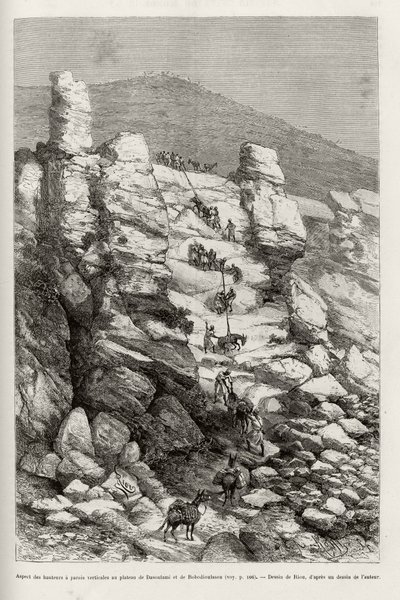 Aspect des hauteurs avec des parois verticales au plateau de Dasoulami et Bobodioulasou (Golfe de Guinée), description des techniques d