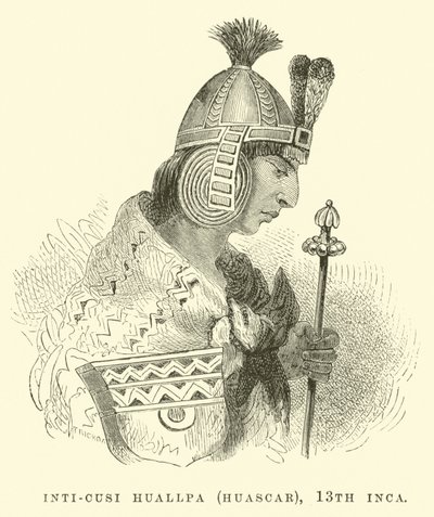 Inti-Cusi Huallpa (Huascar), 13e Inca - Edouard Riou