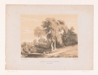 Étude de paysage - Edouard Taurel
