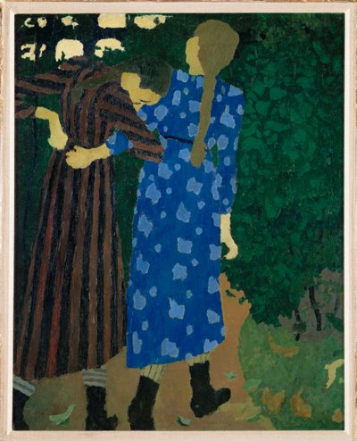 Fillettes se promenant. Fillettes se promenant - Edouard Vuillard