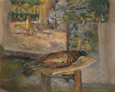 Intérieur avec peintures et un faisan - Edouard Vuillard