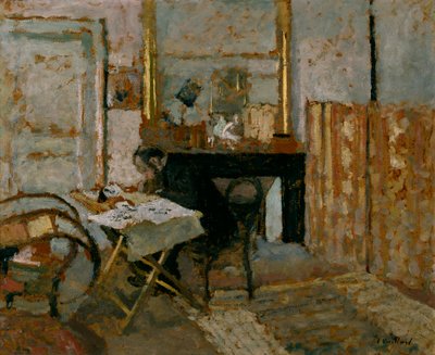 K.X. Roussel Reading, vers 1904 (huile sur carton) - Edouard Vuillard