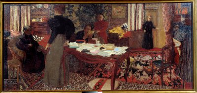 Grand intérieur avec six personnages - Edouard Vuillard