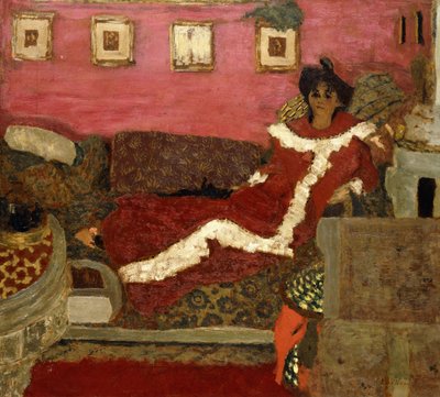 Portrait de Mme Delierre dans une symphonie de rouge, vers 1905 - Edouard Vuillard