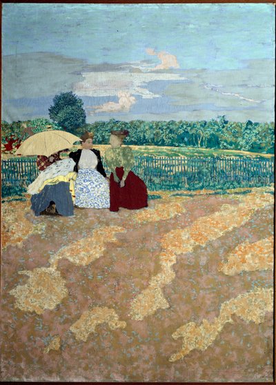 Les jardins publics : La conversation (au centre) (détail) - Edouard Vuillard