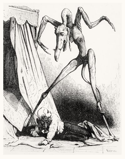 Illustration pour Le Diable Amoureux, 1845 - Edouard de Beaumont