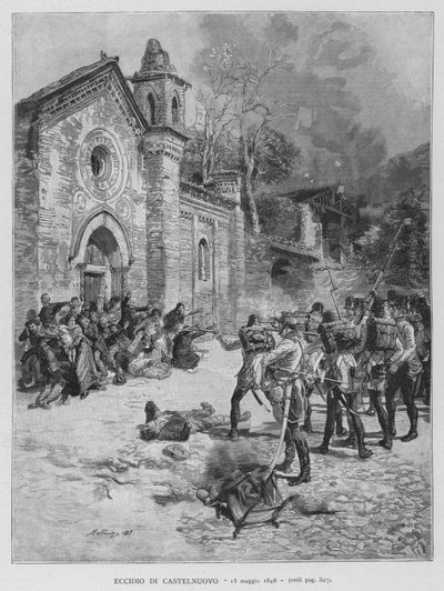 Massacre de Castelnuovo - Edouardo Matania