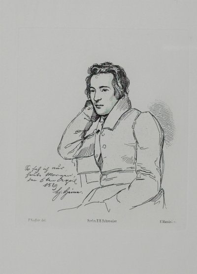 Portrait du poète Heinrich Heine 1797-1856 d