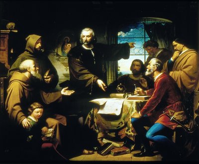 Christophe Colomb au couvent de La Rábida - Eduardo Cano