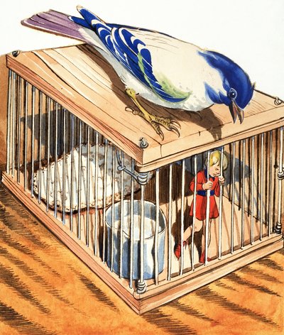 Tom Pouce dans une cage à oiseaux - Eduardo Teixeira Coelho