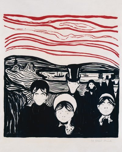 sentiment de peur - Edvard Munch
