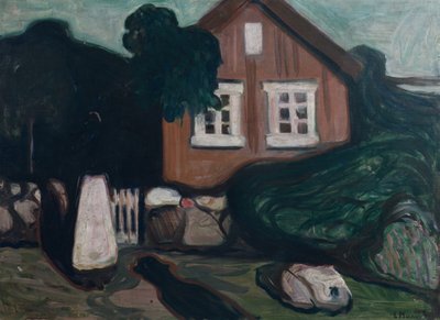 Maison au clair de lune - Edvard Munch