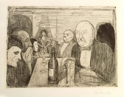 Kristiania Bohemians II - Edvard Munch