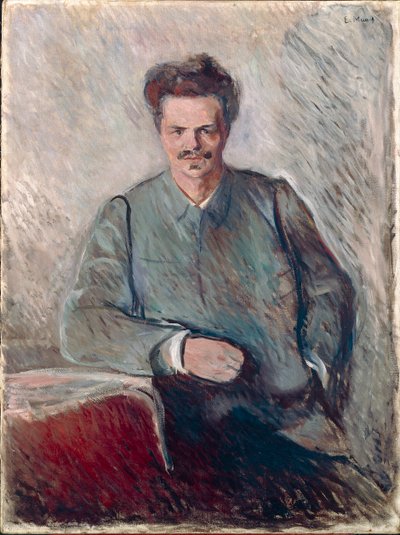 Portrait de Johan August Strindberg - Edvard Munch