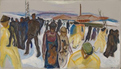 Travailleurs rentrant chez eux - Edvard Munch