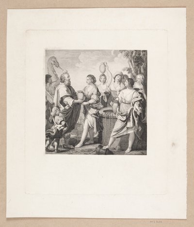 Éliézer et Rébecca au puits - Edvard Sonne