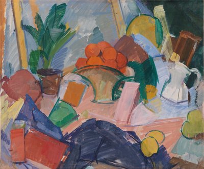 Nature morte avec des oranges dans un panier - Edvard Weie