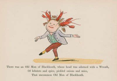 Il y avait un vieil homme de Blackheath, dont la tête était ornée d