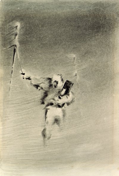 Prendre des observations dans une tempête de neige - Edward Adrian Wilson