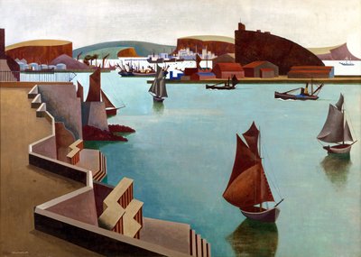 Le Cattewater, Plymouth Sound - Edward Alexander Wadsworth